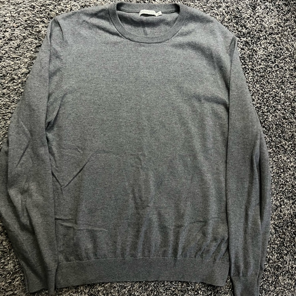 Collars and co Men's Crewneck Sweater in Charcoal Gray